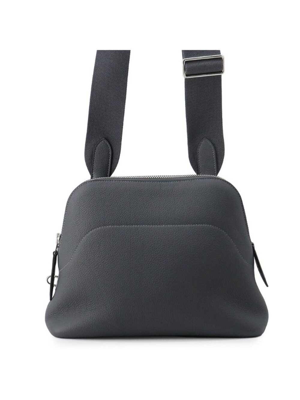 Hermes Shoulder Bag Boli Messenger Carbon Silver Togo
